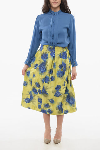 Taffeta IDYLL Printed Skirt