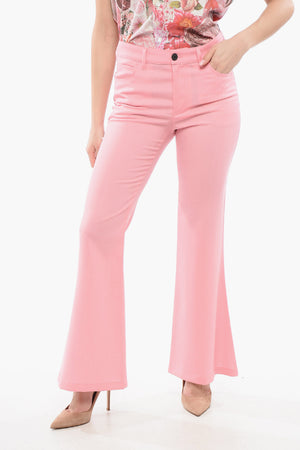 Mohair-Mix-Hose mit ausgestelltem Bein