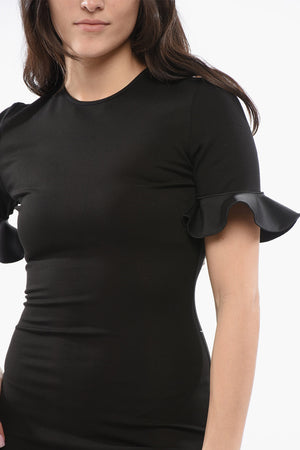 Mini-Kleid mit Cut-Out und Rüschen