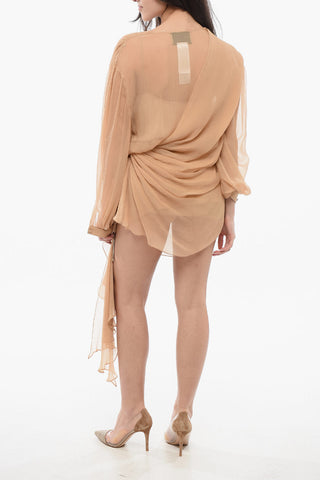 Chiffon Gathered Dress