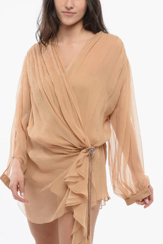 Chiffon Gathered Dress