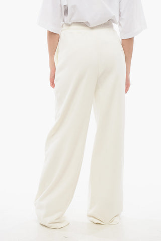 Brushed Cotton Wide-leg Pants