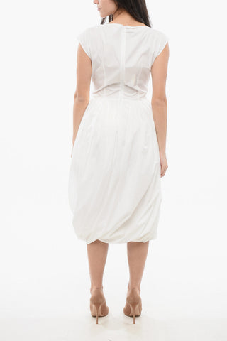 Polin Midi Dress with Balloon Skirt