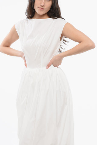 Polin Midi Dress with Balloon Skirt