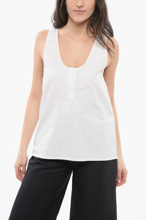 Top HENLEY mit tiefem Ausschnitt