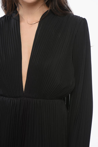 Pleated Cape Dress