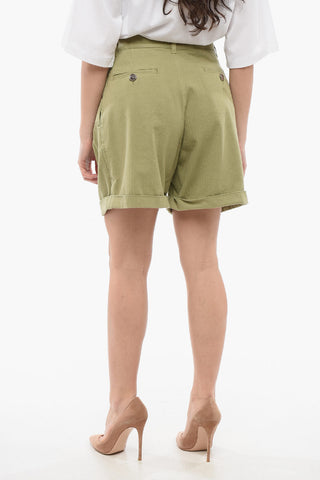 High-Waist Shorts with Darts