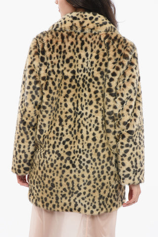 Faux-Fur Coat With Animalier Print