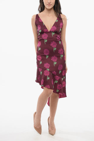 JEANS COUTURE Asymmetric Floral Dress