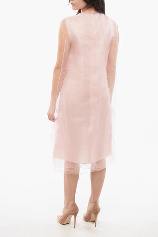 Layered Voile Tec Dress