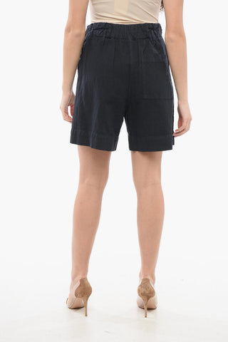 Linen-blended Shorts
