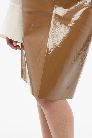 Patent Skirt with Slits