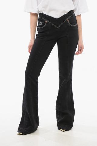 JEANS COUTURE Palazzo Denims with Size Zip