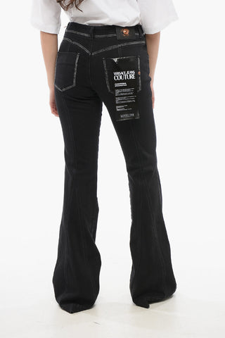 JEANS COUTURE Palazzo Denims with Size Zip