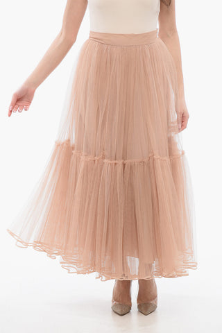 Long Mesh Circle Skirt