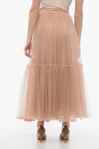 Long Mesh Circle Skirt