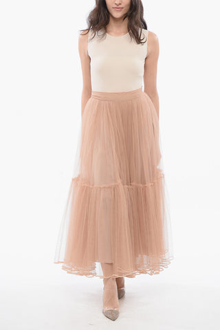 Long Mesh Circle Skirt