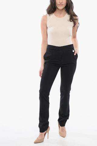 Hoch Taillierte Hosen Aus Wollmischung