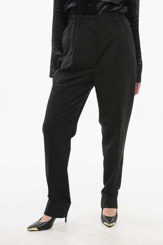 Pantaloni a Gamba Dritta in Mohair