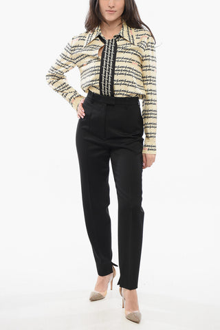 Wool Cropped Pants