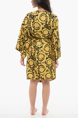 Silk Robe with Baroque Motif