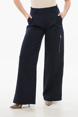 High-Waisted Wool Trousers With Pleats