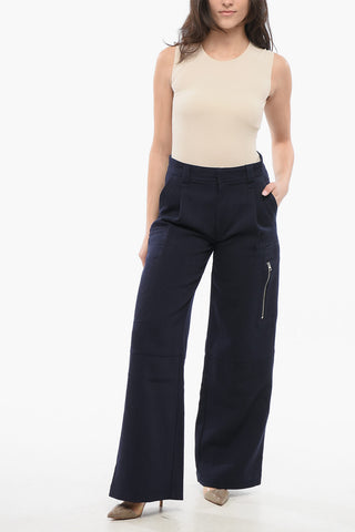 High-Waisted Wool Trousers With Pleats