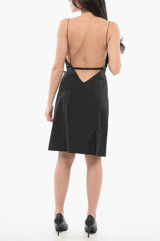 Belted VOYOU Dress with Bustier Neckline