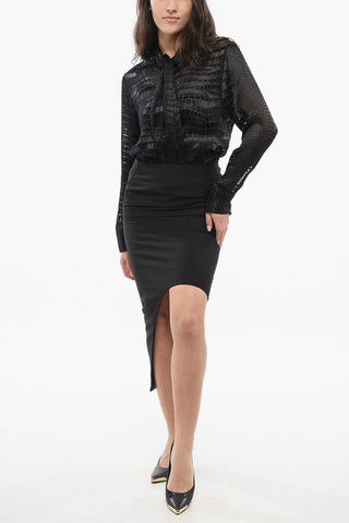 Asymmetrischer Bleistiftrock