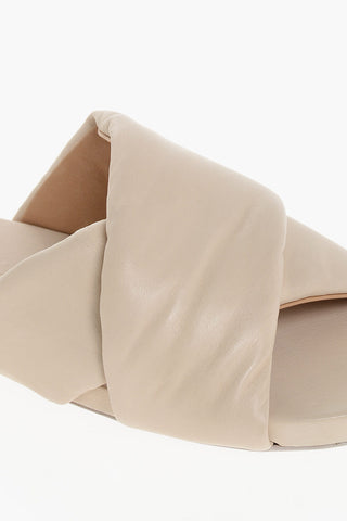 Slides In Pelle Criss-Cross