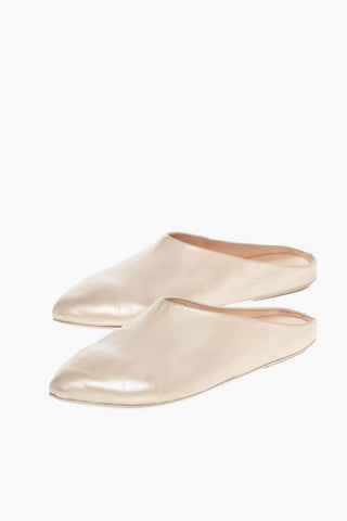 Sabot In Pelle Effetto Vintage
