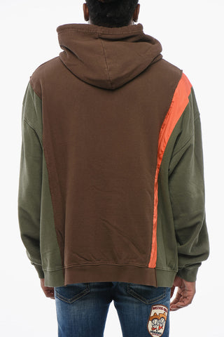 Felpa Hoodie PANEL con Dettagli in Nylon