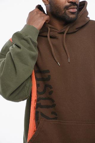 Felpa Hoodie PANEL con Dettagli in Nylon
