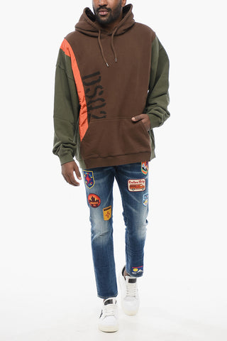 Felpa Hoodie PANEL con Dettagli in Nylon