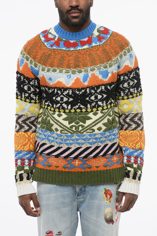 Pullover in Misto Lana GLOBETROTTER con Motivo Fairisle
