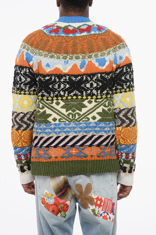 Pullover in Misto Lana GLOBETROTTER con Motivo Fairisle