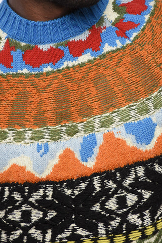 Pullover in Misto Lana GLOBETROTTER con Motivo Fairisle