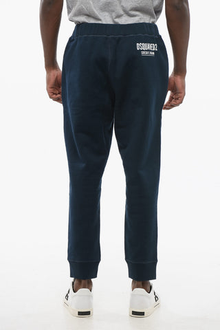 2-Pocket CERESIO Fleeced Cotton Sweatpants