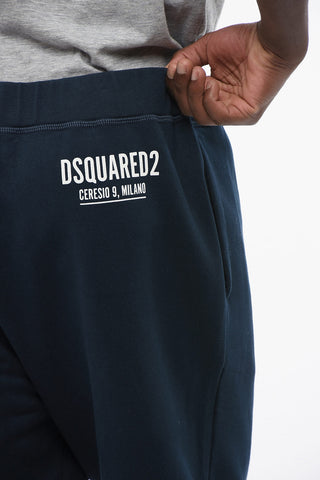 2-Pocket CERESIO Fleeced Cotton Sweatpants