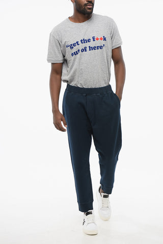 2-Pocket CERESIO Fleeced Cotton Sweatpants