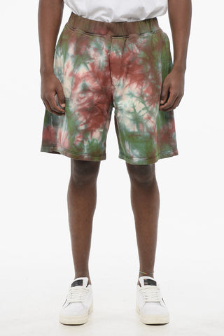 Tie Dye Jersey Shorts with Elastic Waistband