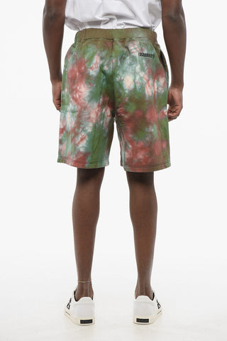 Tie Dye Jersey Shorts with Elastic Waistband