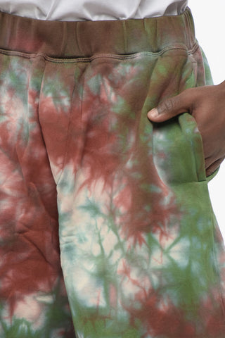 Tie Dye Jersey Shorts with Elastic Waistband