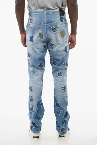 Jeans Roadie Fit LEAF with All-Over Applications 22cm