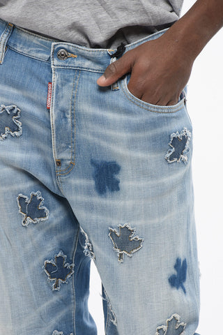 Jeans Roadie Fit LEAF with All-Over Applications 22cm