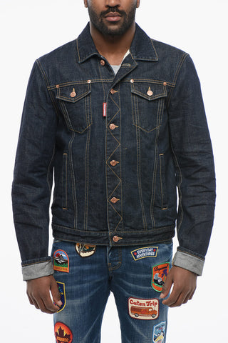 Giubbotto in Denim DAN JEAN Lavaggio Scuro