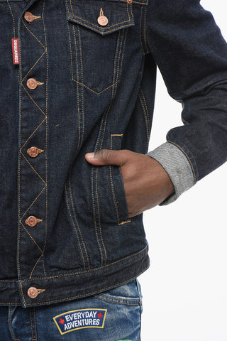 Giubbotto in Denim DAN JEAN Lavaggio Scuro