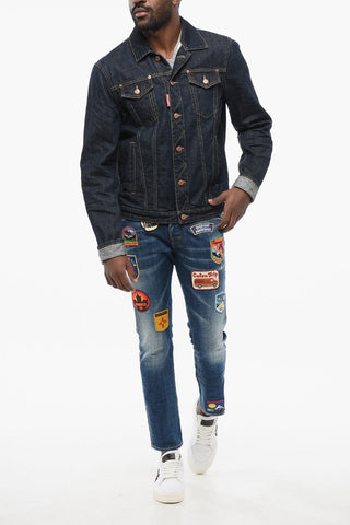 Giubbotto in Denim DAN JEAN Lavaggio Scuro