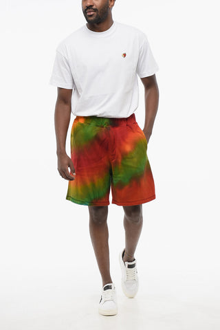Tie Dye Jersey Shorts with Elastic Waistband