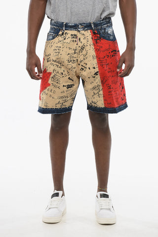 Shorts Boxer Fit FLAG con Motivo Color Block